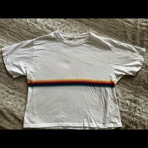 John Galt (J Galt) tee. Rainbow Medium good condition